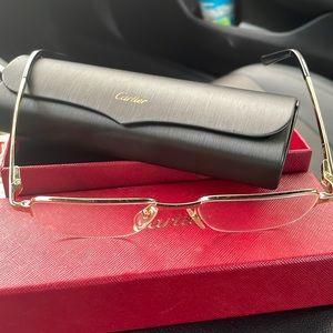 Gold frame Cartier glasses
